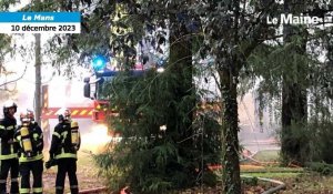 VIDÉO. Une maison détruite par un incendie au Mans