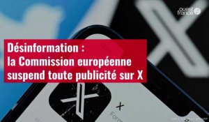 VIDÉO. Désinformation : la Commission européenne suspend toute publicité sur X