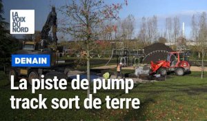 A Denain, le terrain de pump-track sort de terre au parc Zola