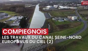 Les travaux du canal à grand gabarit Seine Nord Europe vus du ciel (2)