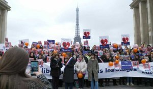 Paris : manifestation en soutien aux otages israéliens retenus à Gaza
