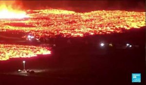 Islande : une éruption volcanique touche une ville portuaire et brûle des maisons
