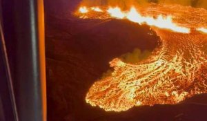 Islande : des coulées de lave lors d'une nouvelle éruption volcanique