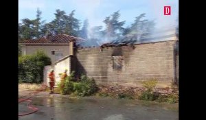 Tarn : incendie rue Auguste Foures  à Castres