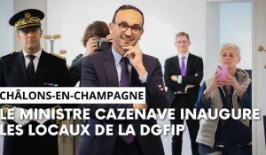 Le ministre Cazenave inaugure les locaux de la DGFIP à Châlons