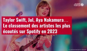 VIDÉO. Taylor Swift, Jul, Aya Nakamura… Le classement des artistes les plus écoutés sur Spotify en 2023