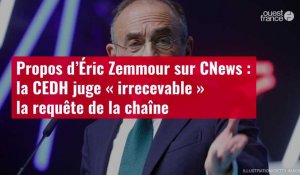 VIDÉO. Propos d’Éric Zemmour sur CNews : la CEDH juge « irrecevable » la requête de la cha