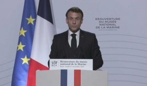 Macron: "Un pays fort est un pays qui prend son destin maritime à bras-le-corps"