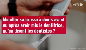 VIDÉO. Mouiller sa brosse à dents avant ou après avoir mis le dentifrice, qu’en disent les dentistes ?