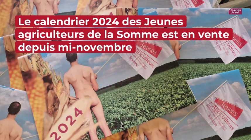 Adèle pose nue dans le calendrier 2024 des Jeunes Agriculteurs de la Somme