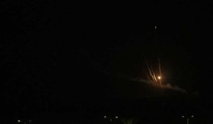 Images de roquettes tirées depuis la bande de Gaza vers Israël