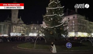 VIDEO. Des centaines de personnes assistent à l’illumination du sapin à Vire Normandie