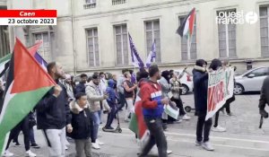 VIDÉO. Rassemblement et marche à Caen « en soutien au peuple palestinien »