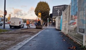 À Rouen, les travaux de la piste cyclable du Mont-Riboudet s'achèvent