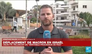 Israël : déplacement d'Emmanuel Macron pour relancer un "véritable processus de paix"