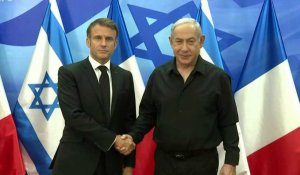 Macron rencontre le Premier ministre israélien à Jérusalem