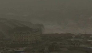 GB: images de Douvres, où des ferries sont annulés en raison de la tempête Ciaran