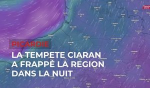 La tempête Ciaran a frappé la Picardie dans la nuit