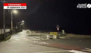 VIDÉO. Tempête Ciaran : à Concarneau, après le vent, le risque de vagues submersion 