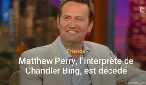 "Friends" : Matthew Perry, l'acteur qui jouait Chandler Bing, est décédé à 54 ans