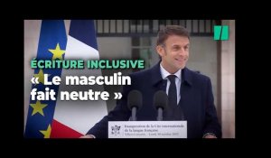 Macron s'est positionné sur l’écriture inclusive
