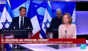 Emmanuel Macron au Proche-Orient : le président français plaide pour une "coalition" contre le Hamas