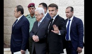 VIDÉO. « J'entends les souffrances des populations civiles à Gaza » : Emmanuel Macron rencontre Mahmoud Abbas et Abdallah II