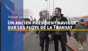Transat Jacques Vabre. François Hollande en visite au Havre