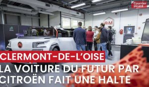 La « voiture du futur » par Citroën fait halte près de Clermont-de-l’Oise, 25 octobre 2023