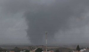 Panache de fumée dans le nord de Gaza