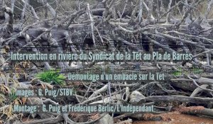 Pyrénées catalanes - Intervention en rivière du Syndicat de la Têt au Pla de Barrès
