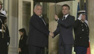 Sommet de l'UE: Macron reçoit le Premier ministre hongrois Orban à l'Elysée