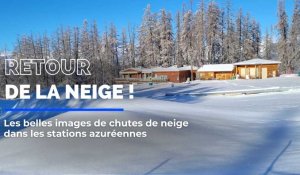 Les images des belles chutes de neige dans les stations azuréennes 