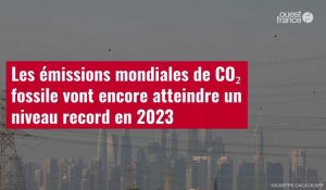 VIDÉO. Les émissions mondiales de CO2 fossile vont encore atteindre un niveau record en 2023