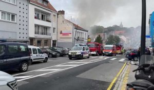 Boulogne-sur-Mer : une maison en proie aux flammes rue de Bréquerecque mobilise d'important moyens