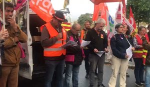 A Lorient, prise de paroles lors de la manifestation du vendredi 13 octobre