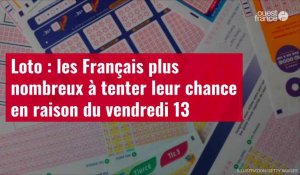 VIDÉO. Loto : les Français plus nombreux à tenter leur chance en raison du vendredi 13