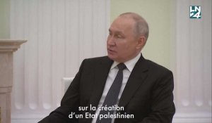 Vladimir Poutine estime "nécessaire" la création d'un Etat palestinien