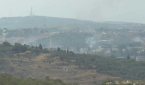 Scène à la frontière libano-israélienne alors que le Hezbollah revendique de nouveaux tirs