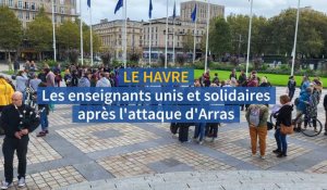 Les enseignants unis et solidaires au Havre après l'attaque d'Arras