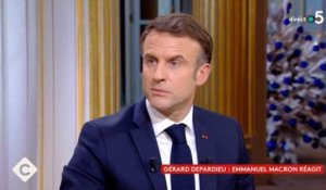 Emmanuel Macron réagit à la polémique Gérard Depardieu dans C à vous