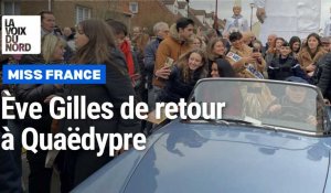 Ève Gilles, Miss France 2024, était de retour à Quaëdypre pour rencontrer les habitants