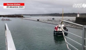 VIDÉO. Le Père Noël débarque au port de plaisance de Perros-Guirec 