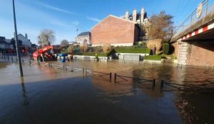 Saint Omer : Inondations à la Gare.