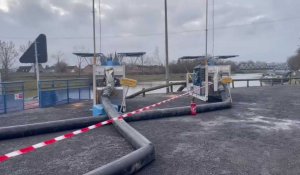 Cuinchy : des pompes installées pour évacuer l'eau du canal d'Aire