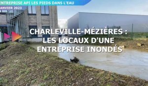 Les locaux de l'entreprise Ardennes Patrimoine Insertion inondés à Charleville-Mézières