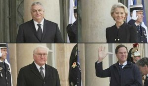 Macron reçoit des dirigeants à Elysée après l'hommage à Jacques Delors