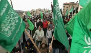 Rassemblement dans la ville natale de Saleh al-Arouri, tué au Liban