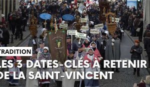 Les 3 dates-clés à retenir de la Saint-Vincent