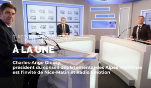 Charles-Ange Ginésy, président du Département des Alpes-Maritimes, invité de l'Interview à la une 